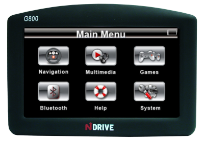 G800 - menu principal